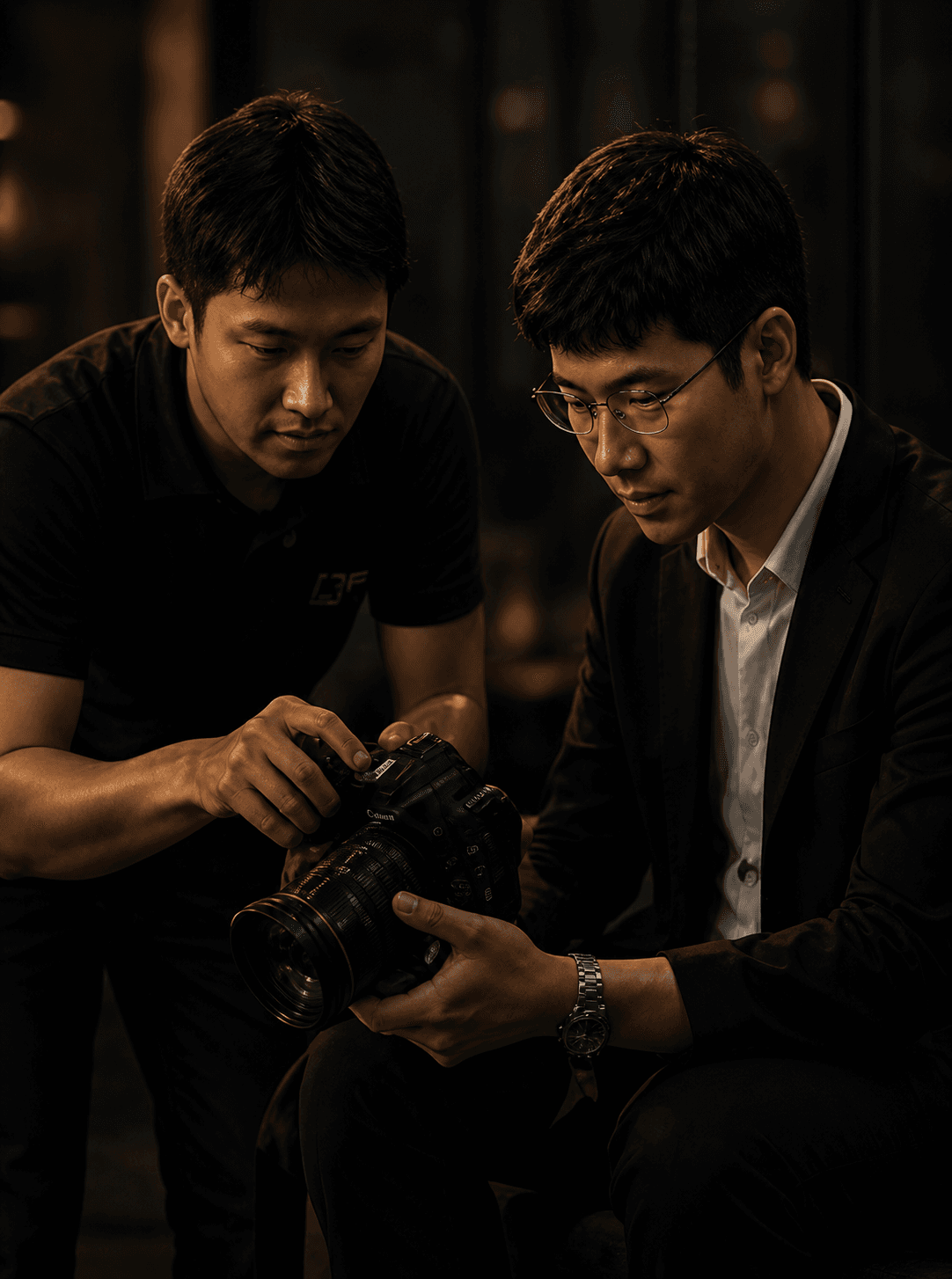 Mentor membantu peserta private class memahami kamera